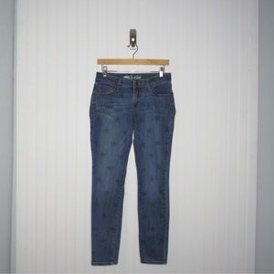 Old Navy Medium Wash Star Print Skinny Jeans